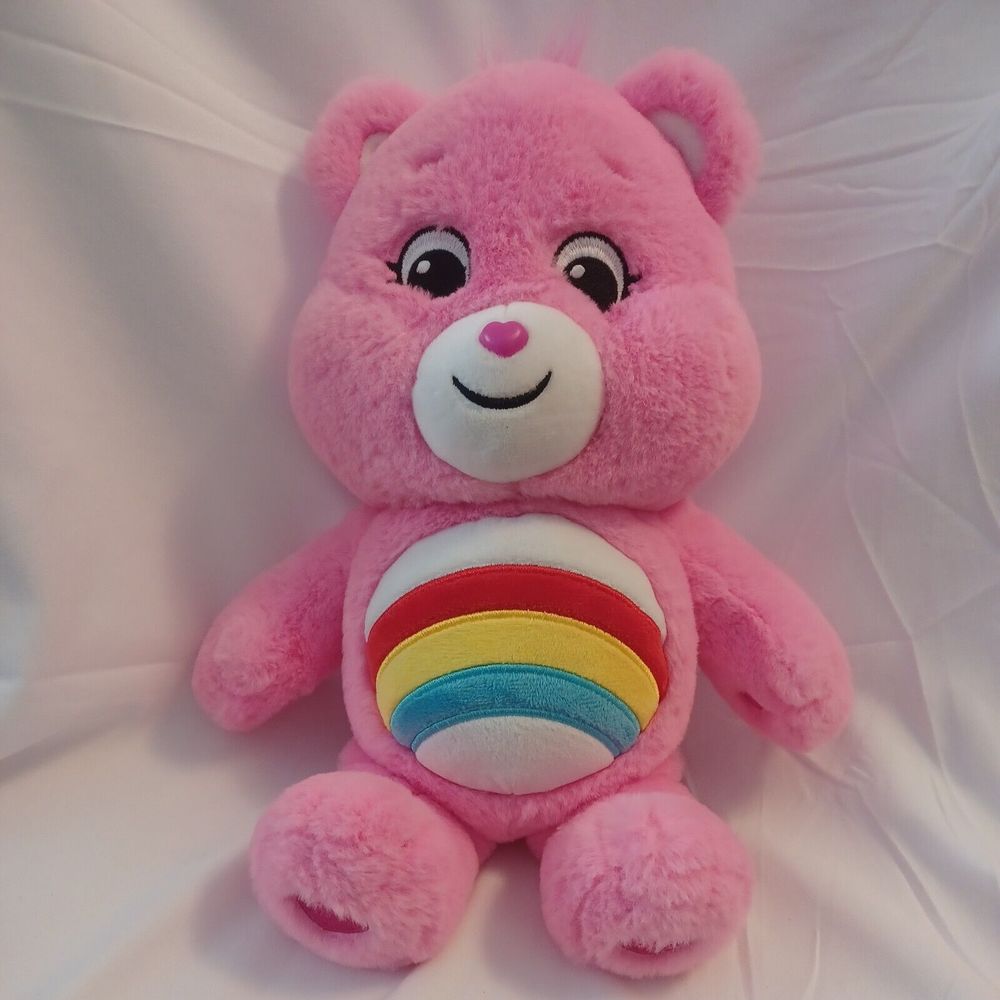 Care Bears Cheer Bear Rainbow Pink Basic Fun Plush Stuffed Animal Toy 14" 2020